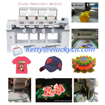 Elucky sewing 4 heads embroidery machine with 15 needles manufacture price